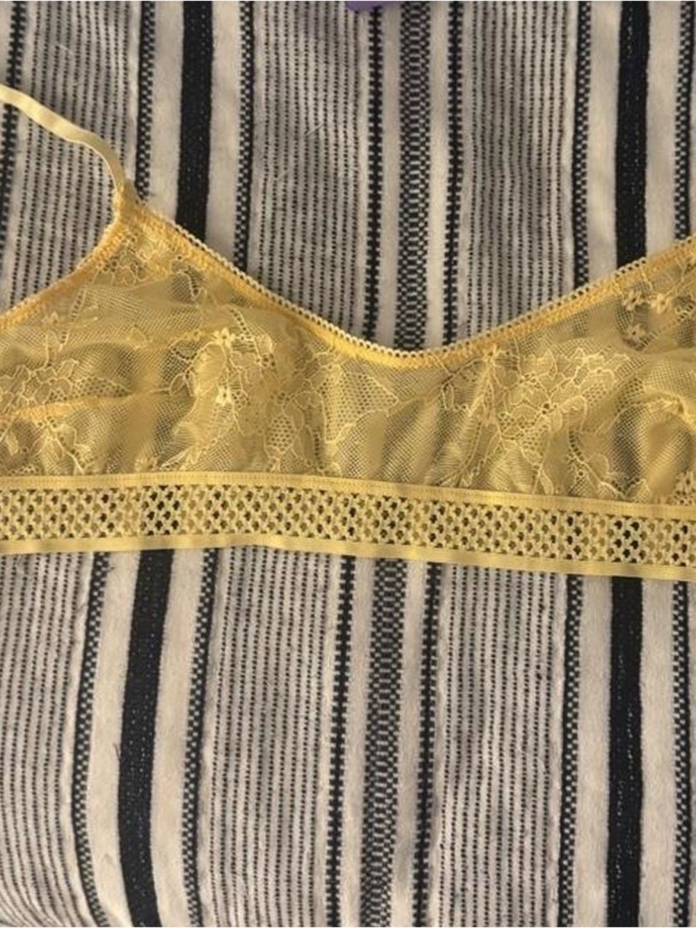 Urban Outfitters Yellow Lace Bralette